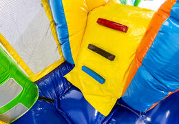 Multiplay springkasteel met slide in thema draak bestellen voor kinderen. Koop opblaasbare springkastelen online bij JB Inflatables Nederland
