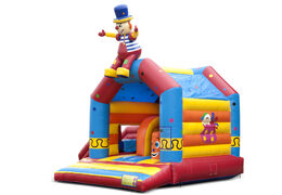 Bestel voor kids een opblaasbaar multifun luchtkussen met dak en een 3D clown object bij JB Inflatables Nederland. Koop luchtkussens online bij JB Inflatables Nederland