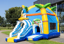 Maxifun  super beach springkasteel met glijbaan bestellen voor kids. Koop springkastelen online bij JB Inflatables Nederland