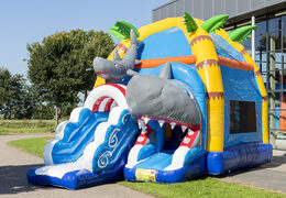 Haai opblaasbaar overdekt springkasteel bestellen bij JB Inflatables Nederland. Koop online springkastelen bij JB Inflatables Nederland