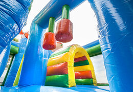 Bestel middelmatig opblaasbare multiplay springkasteel in seaworld thema met glijbaan voor kinderen. Koop opblaasbare springkastelen online bij JB Inflatables Nederland