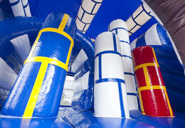 Multiplay springkasteel met slide in thema kasteel bestellen voor kinderen. Koop opblaasbare springkastelen online bij JB Inflatables Nederland