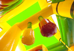 Koop middelmatig opblaasbare multiplay springkussen in krokodil thema met glijbaan voor kinderen. Bestel opblaasbare springkussens online bij JB Inflatables Nederland