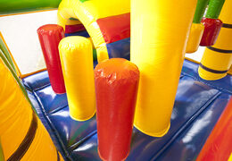 Multiplay springkasteel met slide in thema krokodil bestellen voor kinderen. Koop opblaasbare springkastelen online bij JB Inflatables Nederland