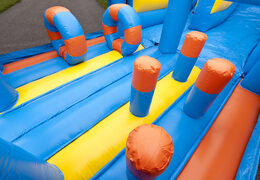 Multiplay opblaasbare glijbaan in clownvis thema met een plonsbad, indrukwekkend 3D object, frisse kleuren en de 3D obstakel voor kinderen kopen. Bestel opblaasbare glijbanen nu online bij JB Inflatables Nederland