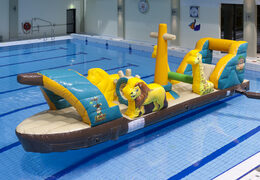 Luchtdichte opblaasbare schip in jungle thema voor zowel jong als oud kopen. Bestel opblaasbare waterattracties nu online bij JB Inflatables Nederland 