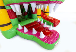 Multiplay L Krokodil springkussen met een glijbaan bestellen voor kinderen. Koop opblaasbare springkussens online bij JB Inflatables Nederland