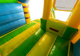Koop slide combo jungle thema springkussen voor kinderen. Bestel nu opblaasbare springkussens bij JB Inflatables Nederland