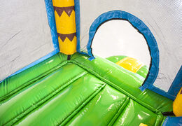 Bestel mini opblaasbare jumpy extra fun jungle multiplay springkasteel met glijbaan voor kinderen. Koop opblaasbare springkastelen online at JB Inflatables Nederland 
