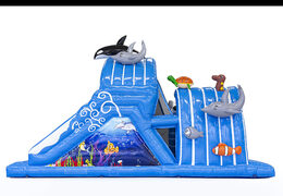 Bestel 9 meter lange opblaasbare seaworld stormbaan voor kids. Koop opblaasbare stormbanen nu online bij JB Inflatables Nederland