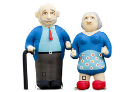 Opblaasbare Sarah en Abraham Poppen