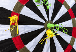 Opblaasbaar mega dartbord