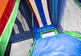 Multiplay L Unicorn springkussen met een glijbaan kopen voor kinderen. Bestel opblaasbare springkussens online bij JB Inflatables Nederland