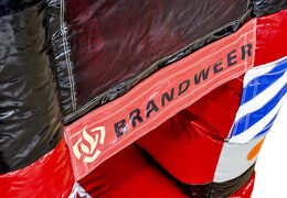 Springkasteel in thema brandweer met een glijbaan en 3D objecten kopen voor kinderen. Bestel springkastelen online bij JB Inflatables Nederland