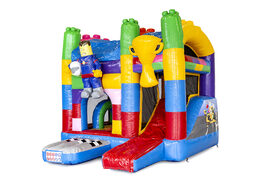 Bestel mini opblaasbare superblocks springkasteel met glijbaan voor kinderen. Koop opblaasbare springkastelen online at JB Inflatables Nederland 
