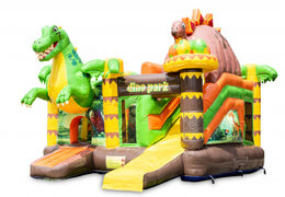 Koop medium opblaasbare dinoworld luchtkussen met glijbaan voor kinderen. Bestel opblaasbare luchtkussens online at JB Inflatables Nederland 