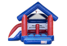 Gepersonaliseerde EU Immobilien Multifun springkastelen voor diverse evenementen te koop. Koop nu op maat gemaakt opblaasbare promotionele springkastelen online bij JB Inflatables Nederland