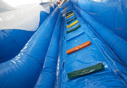 Koop een spectaculaire opblaasbare glijbaan in thema haai met leuke prints en 3D-objecten voor kids. Bestel opblaasbare glijbanen nu online bij JB Inflatables Nederland