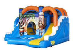 Multiplay met slide piraat springkasteel bestellen voor kinderen. Koop opblaasbare springkastelen online bij JB Inflatables Nederland