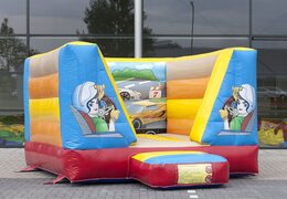 Mini open springkasteel te koop in het thema auto voor kinderen. Koop springkastelen online bij JB Inflatables