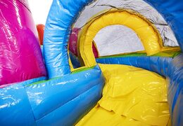 Mini met slide unicorn springkasteel bestellen voor kinderen. Koop opblaasbare springkastelen online bij JB Inflatables Nederland