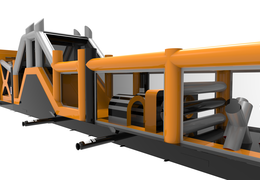 Giga opblaasbare adventure run stormbaan van 48.5m lang voor kids kopen. Bestel opblaasbare stormbanen nu online bij JB Inflatables Nederland