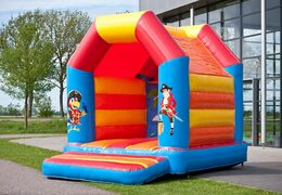 Klein overdekt springkussen kopen in het thema piraat voor kinderen