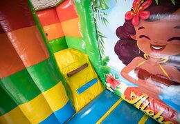 Bestel opblaasbaar multiplay springkasteel in thema Hawaï bij JB Inflatables Nederland. Koop springkastelen online bij JB Inflatables Nederland