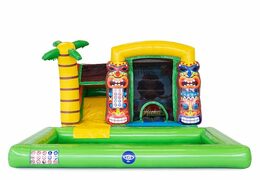 Mini splash bounce Hawaï springkasteel met of zonder bad kopen voor kinderen. Bestel springkastelen onlin bij JB Inflatables Nederland