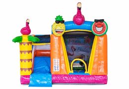 Multifunctioneel mini splash bounce flamingo springkussen kopen bij JB Inflatables Nederland. Bestel springkussens online bij JB Inflatables Nederland