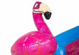 Overdekt opblaasbaar multiplay luchtkussen bestellen in thema flamingo voor kids bij JB Inflatables Nederland. Koop luchtkussen online bij JB Inflatables Nederland