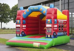 Standaard brandweer springkasteel in opvallende kleuren bestellen voor kinderen. Bestel springkastelen online bij JB Inflatables Nederland