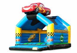 Groot luchtkussen overdekt kopen in auto thema voor kinderen. Bestel luchtkussens online bij JB Inflatables Nederland