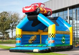 Super springkasteel overdekt kopen in auto thema voor kinderen. Koop springkastelen online bij JB Inflatables Nederland