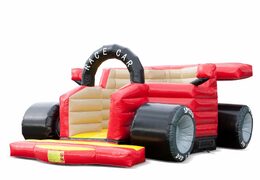 Unieke F1 auto springkasteel  kopen voor kinderen. Bestel springkastelen online bij JB Inflatables Nederland