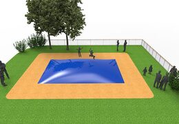 Airmountain in blauwe kleur bestellen voor kinderen. Koop opblaasbare springbergen nu online bij JB Inflatables Nederland