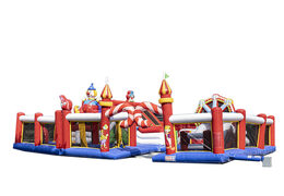 Groot opblaasbaar springkasteel in circus thema kopen voor kinderen. Bestel springkastelen online bij JB Inflatables Nederland 