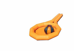Koop opblaasbare oranje wiebelrek voor zowel oud als jong. Bestel opblaasbare zeskamp artikelen online bij JB Inflatables Nederland