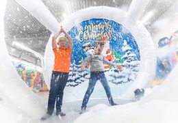 snowglobe luchtdicht met verschillende achtergrond en sneeuw effect om foto's te maken kopen