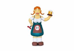 Opblaasbare sarah oktoberfest pop kopen als blikvanger of verjaardag