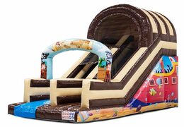 Opblaasbare glijbaan in piraten thema kopen voor kinderen 