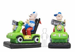 Opblaasbare Abraham pop blikvanger scootmobiel kopen voor verjaardag 50 jubilaris bij JB Inflatables