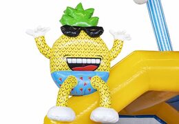 Springkasteel opblaasbaar met veel kleuren in summer party thema te koop voor kinderen