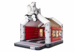 standaard opblaasbaar springkasteel in dierenhotel thema te koop voor kinderen