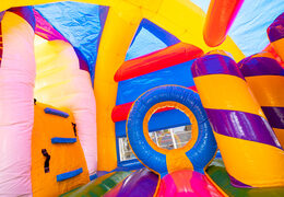 Inflatable multiplay super springkasteel in unicorn thema voor kinderen kopen met ontzettend veel kleuren