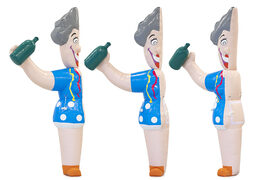 Opblaasbare halve Sarah en Abraham Feest