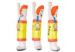 Opblaasbare halve Sarah pop naakt in een ton kopen als blikvanger