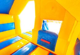 Koop inflatable springkussen met glijbaan op de voorkant in rubber duck thema geel 