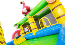 Flamingo themed springkussen voor kinderen bestellen. Koop springkussens online bij JB Inflatables Nederland 