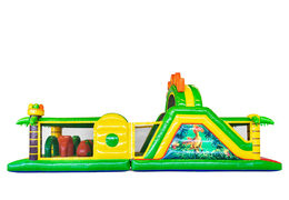 Bestel 13 meter lange opblaasbare Dino stormbaan voor kinderen. Koop springkussens met stormbanen nu online bij JB Inflatables Nederland